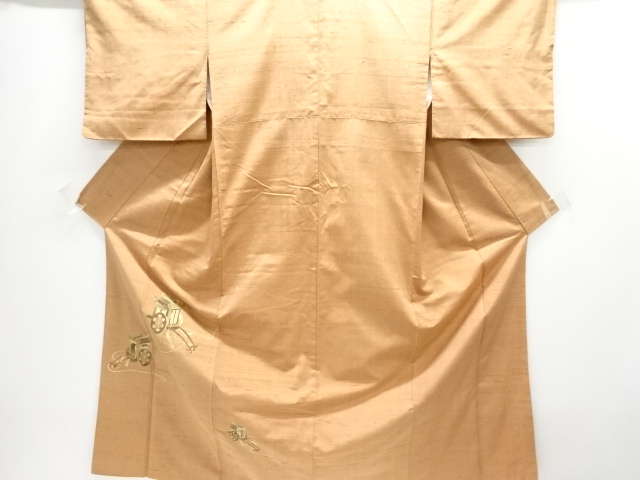 JAPANESE TSUKESAGE KIMONO / FUSHI TSUMUGI / BAGWORM / CARRIAGE